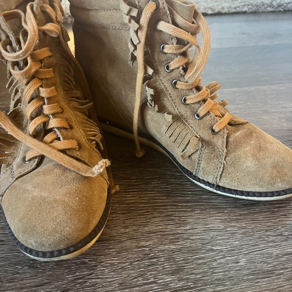 Suede wedge sneakers - Picture 2 of 2